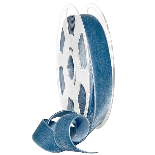Morex Ribbon Velvet Ribbon Nylvalour, 7/8" x 11 Yd, Williamsburg Bl (01225/10-536) | Amazon (US)