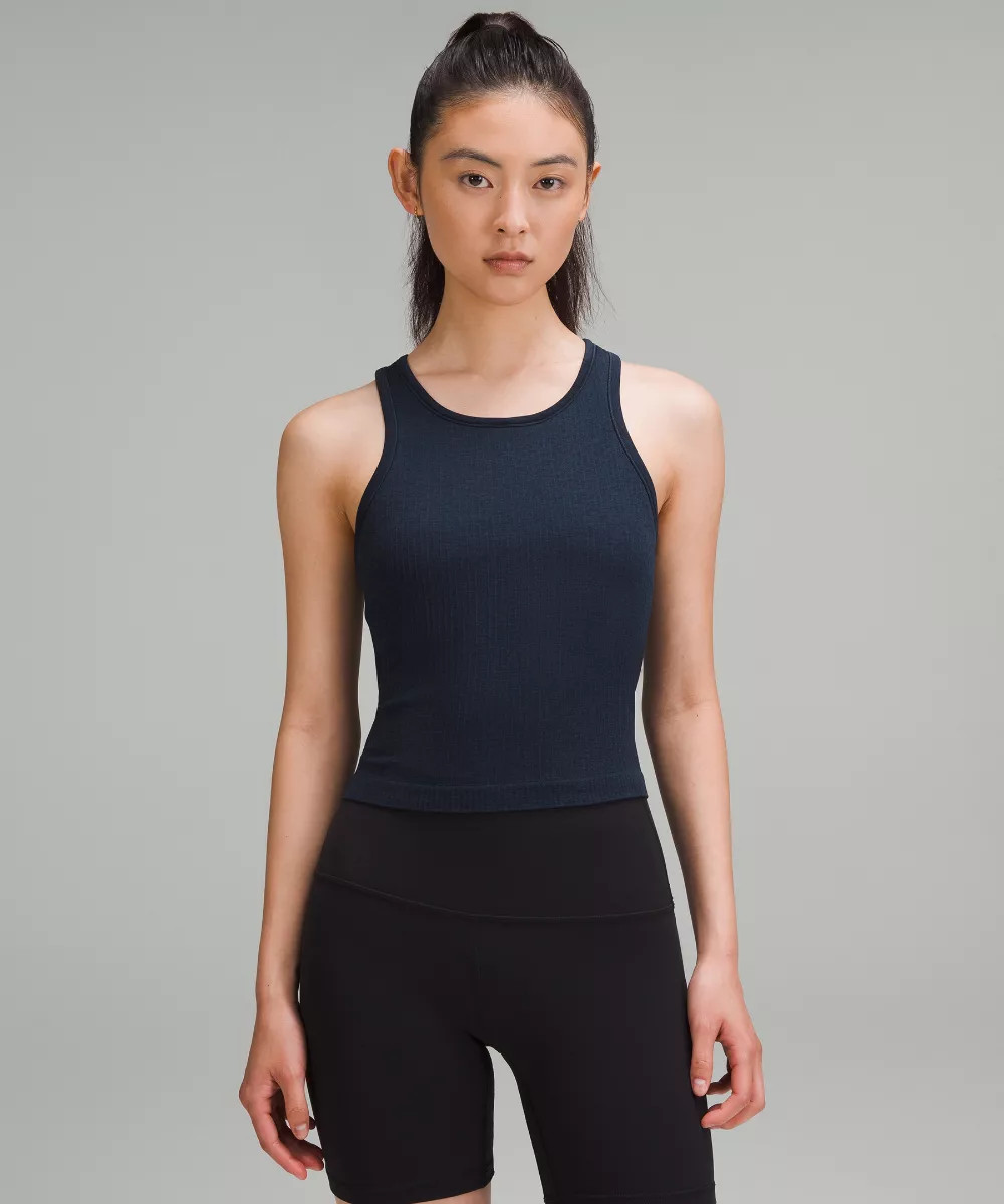 Ebb to Street Cropped Racerback Tank Top   Light Support, B/C Cup | lululemon (AU)
