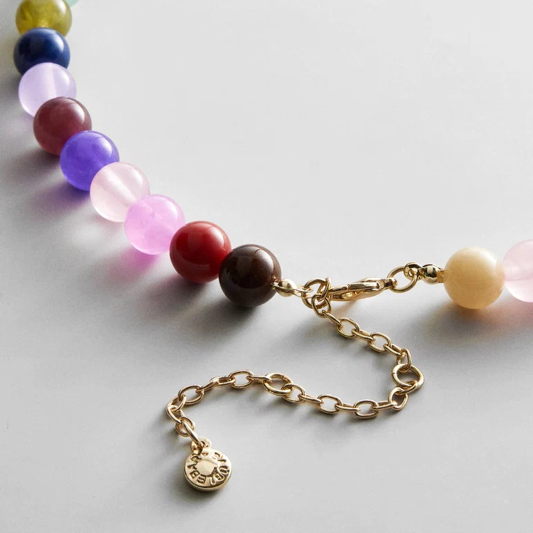 Janette Beaded Ring Necklace - Multi Bead | BaubleBar