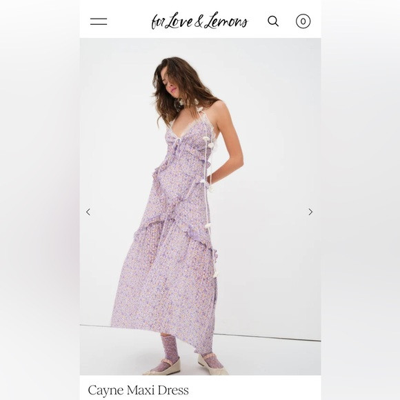 For love and lemons cayne maxi dress | Poshmark