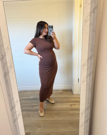 Second trimester OOTD! 
Bump friendly dress that’s also petite friendly! I’m only 5’0”!

Wearing a size small 
T shirt dress: color chocolate love 
Multiple colors available!!

Summer fashion, casual fashion, summer dress

#LTKStyleTip #LTKBump #LTKFindsUnder100