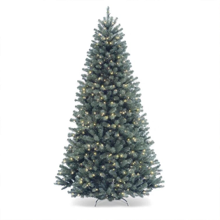 North Valley Blue Spruce Artificial Christmas Tree with Clear/White Lights | Wayfair Professional