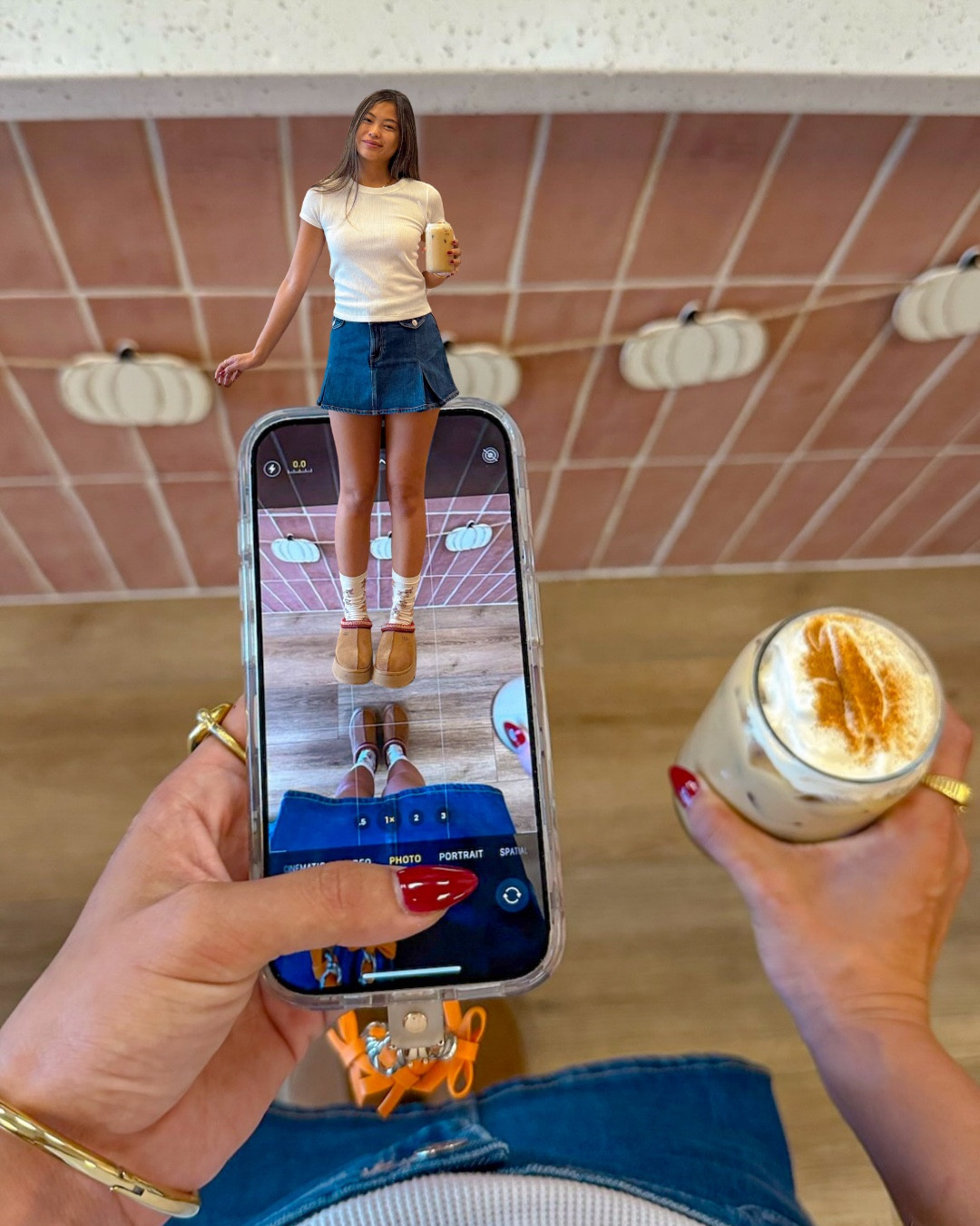 casual ootd, wearing a size 00 skirt and size XS waffle baby tee. American Eagle finds for back to school / early fall outfit inspo. 

#LTKSeasonal #LTKFindsUnder100 #LTKU