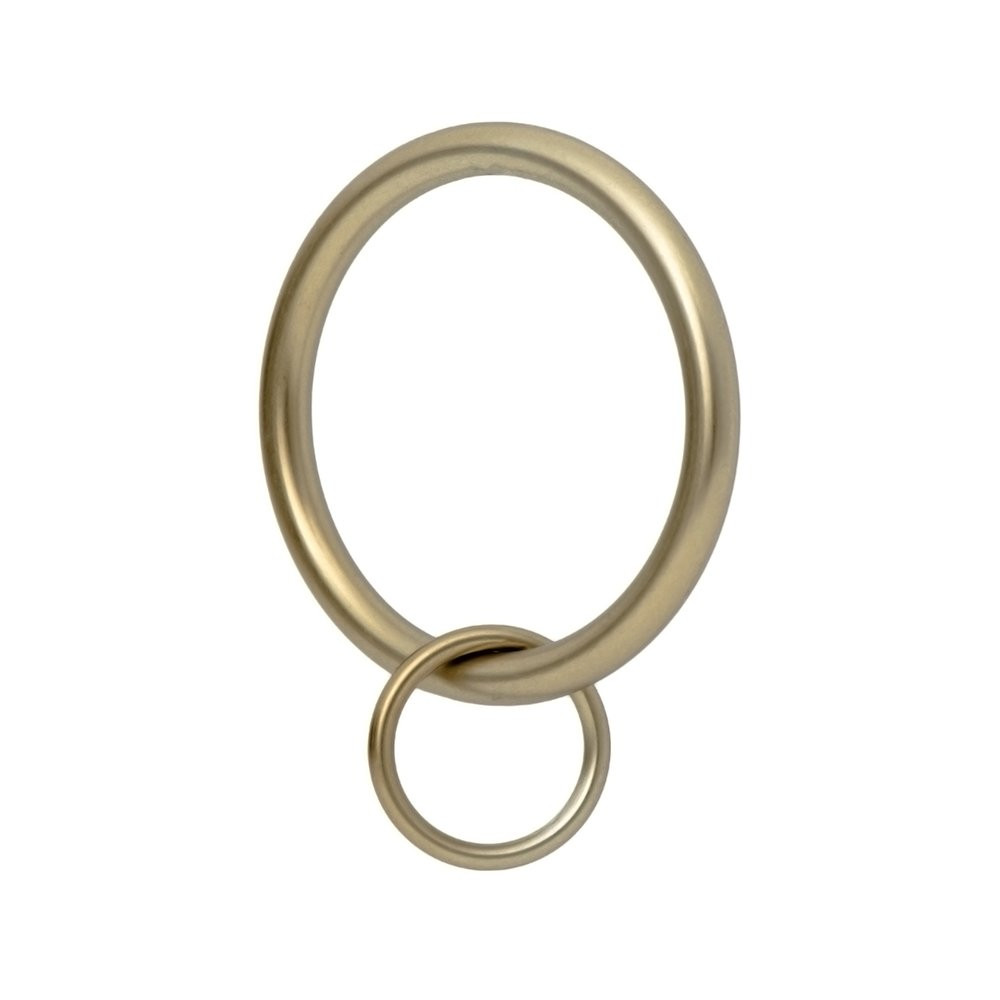 Ivilon Drapery Eyelet Curtain Rings - 1.7" Ring Loop for Hook Pins, Set of 14 - Warm Gold | Amazon (US)