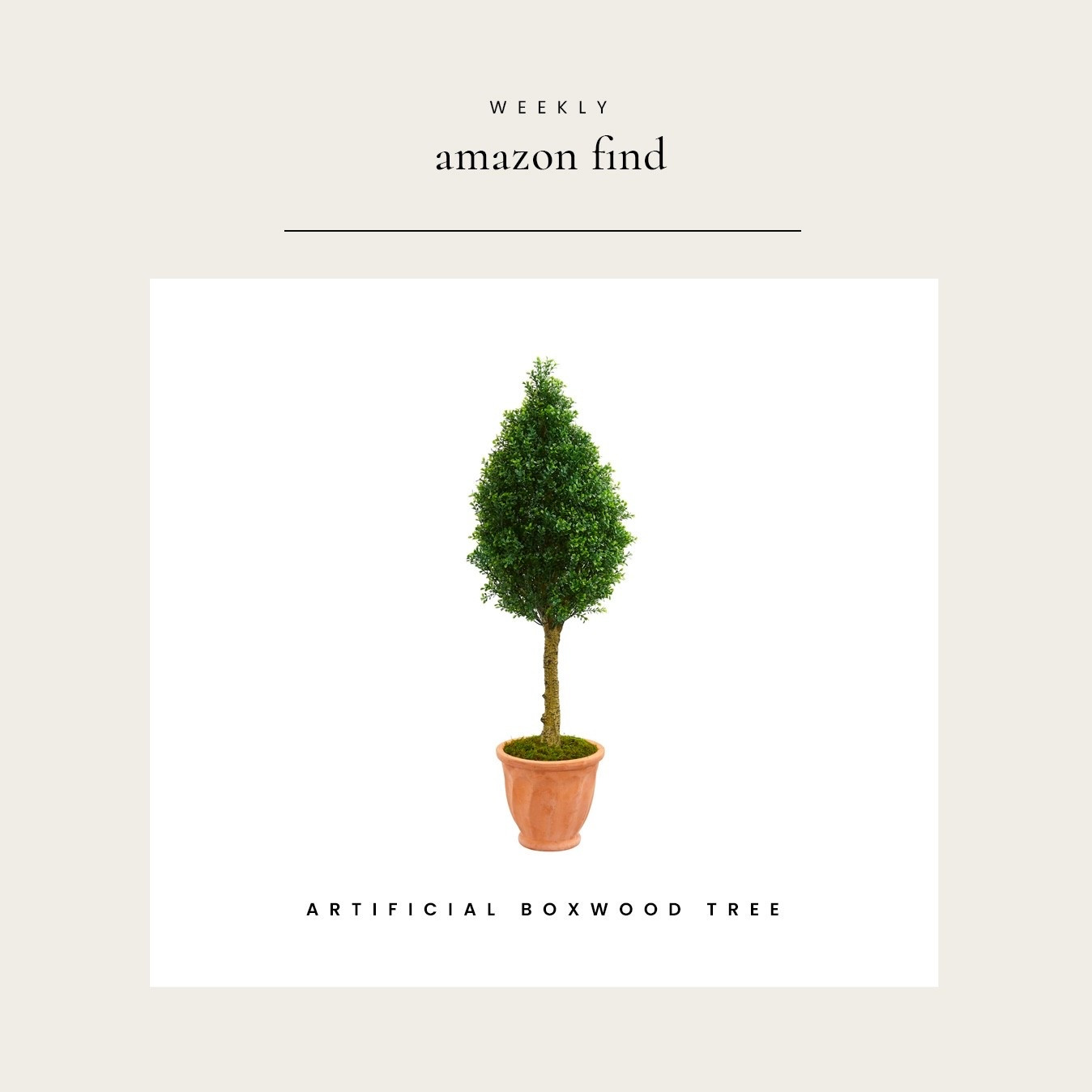 Weekly Amazon Find : Nearly Natural 4’ Boxwood Tree in Terracotta Planter 

#LTKHome