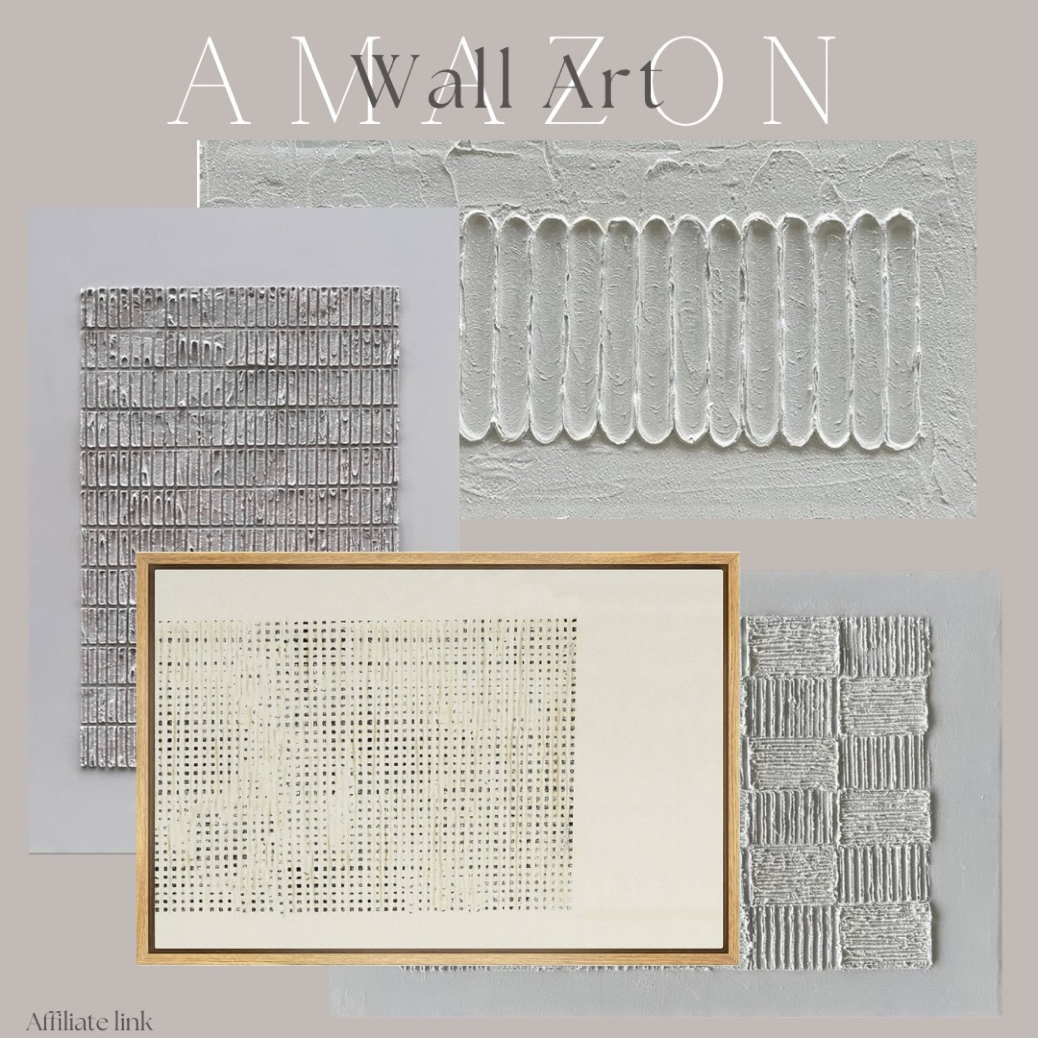 Amazon- neutral wall art 


Wall art, organic modern, home decor, neutral decor 


#amazon 

#LTKHome