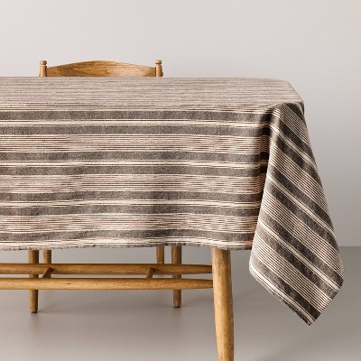 84"x60" Tablecloth Toffee Stripe - Hearth & Hand™ with Magnolia | Target