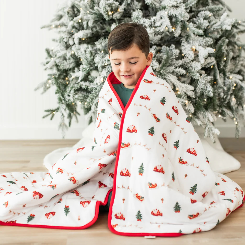 Youth Blanket in Santa Sleigh 2.5 | Kyte Baby