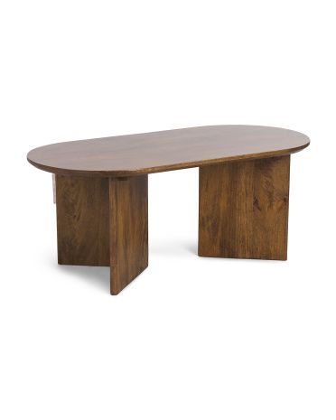 Oval Wooden Coffee Table | Global Home | Marshalls | Marshalls