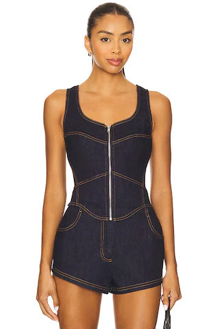 Katerina Top in Denim | Revolve Clothing (Global)