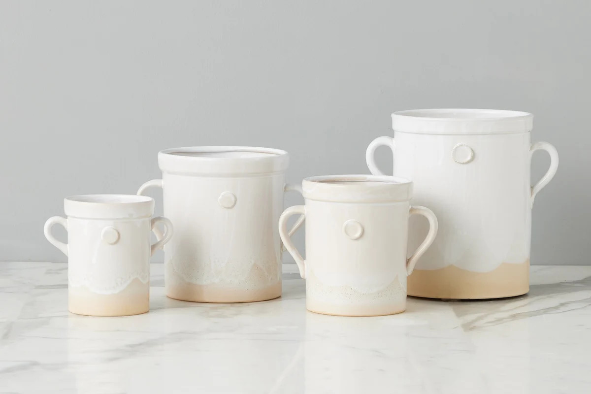 White Handthrown CrockMedium | etúHOME