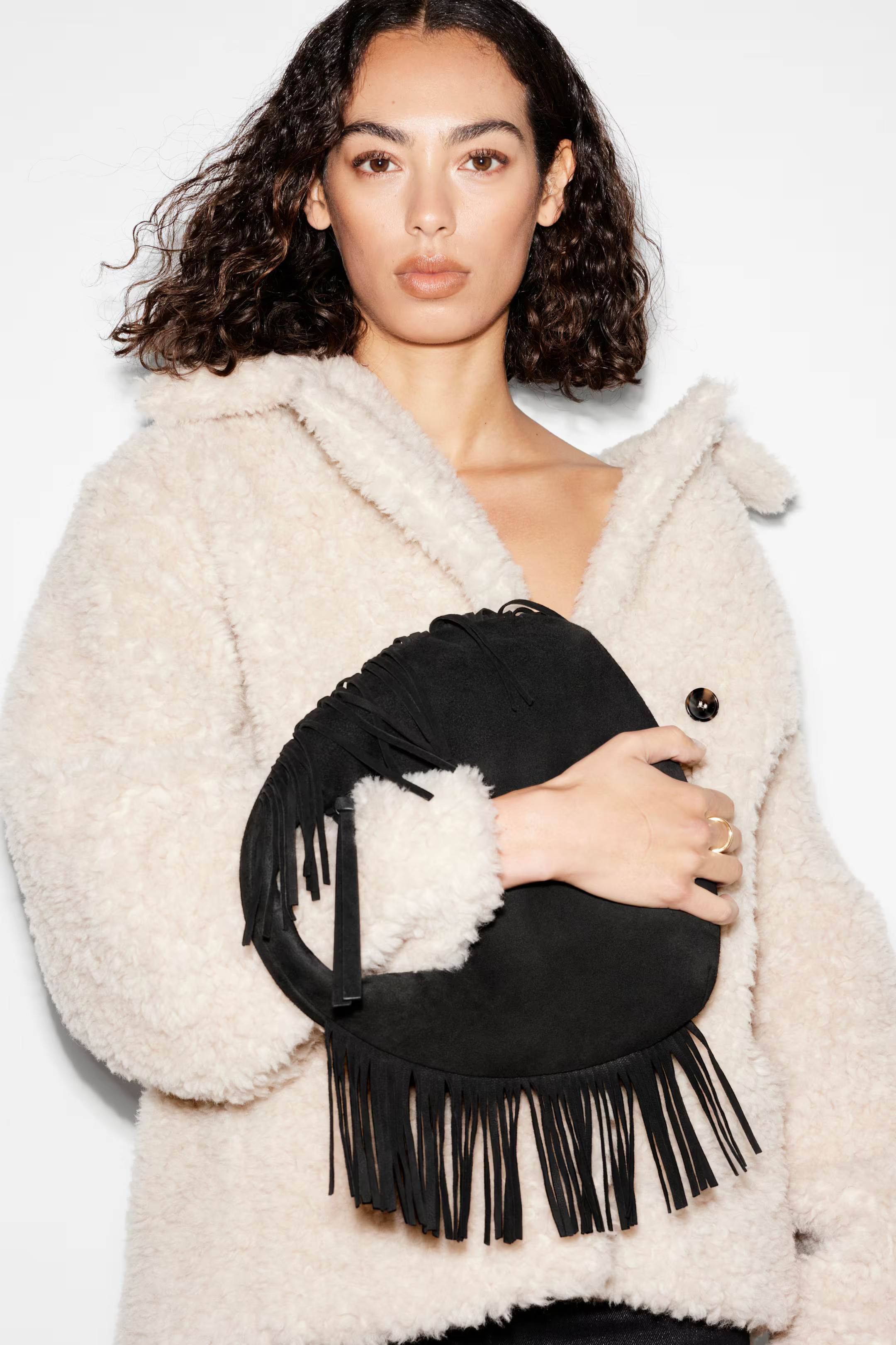 Small Fringed Suede Bag | H&M (UK, MY, IN, SG, PH, TW, HK)