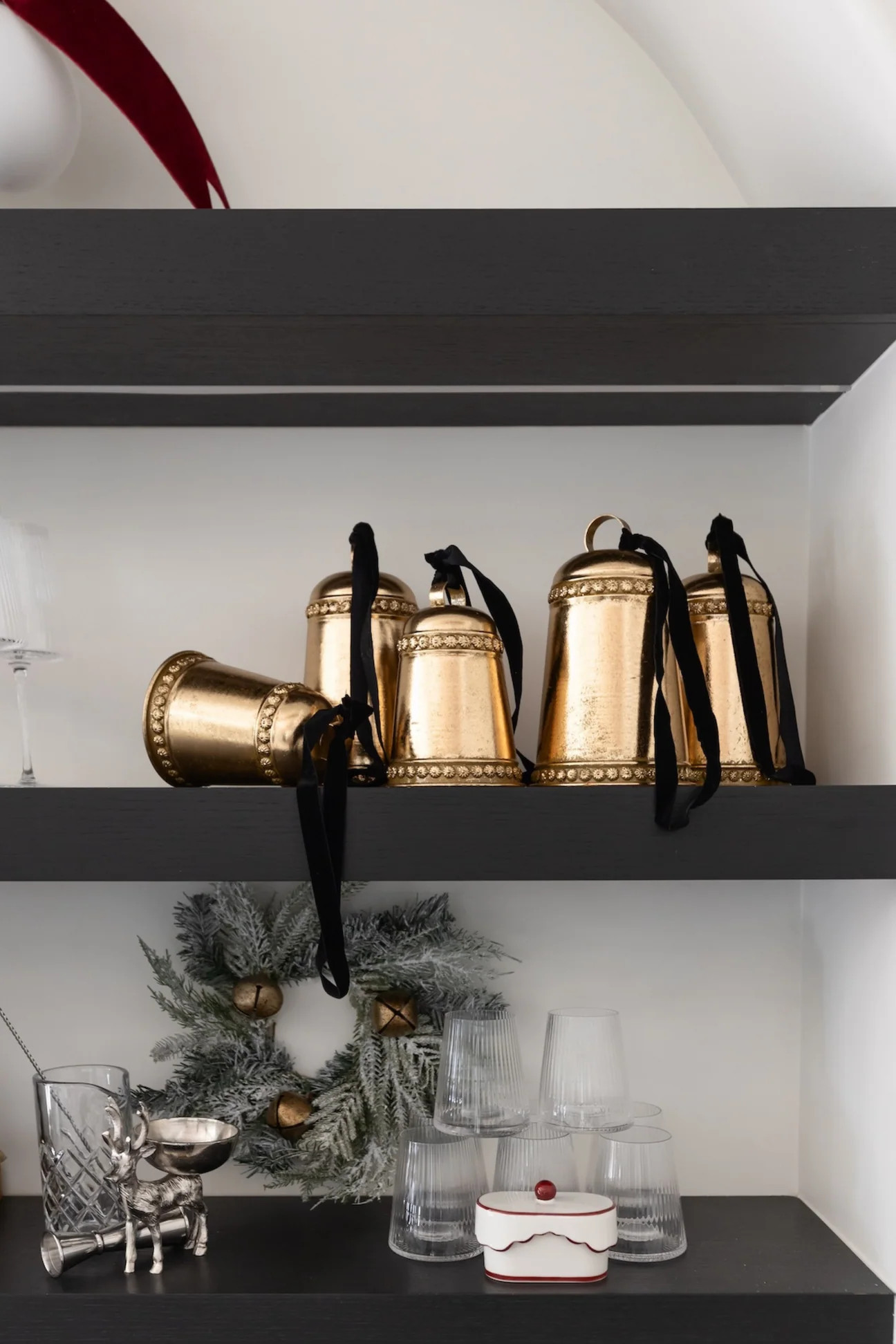 Gold Bell with Ribbon - 2 Sizes | THELIFESTYLEDCO