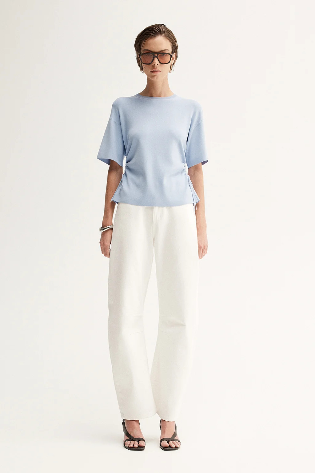 Marley Knit Top Pale Blue | Elka Collective