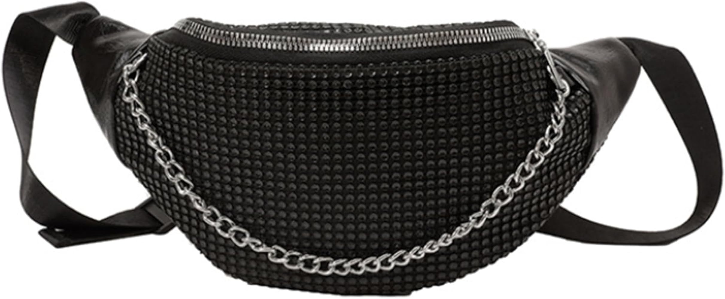 Shiny Rhinestones Crystal Waist Bag Fanny Pack for Women Girls Small Belt Bum Bag Crossbody Cell ... | Amazon (US)