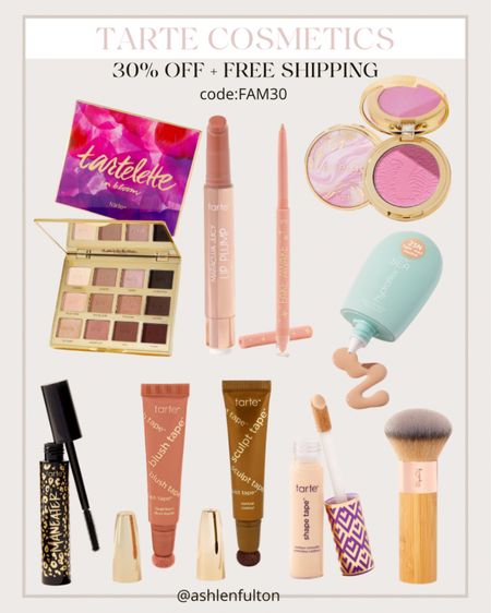 Tarte sale!! 30% off and free shipping on the tarte cosmetics website 

#LTKbeauty #LTKSale #LTKsalealert