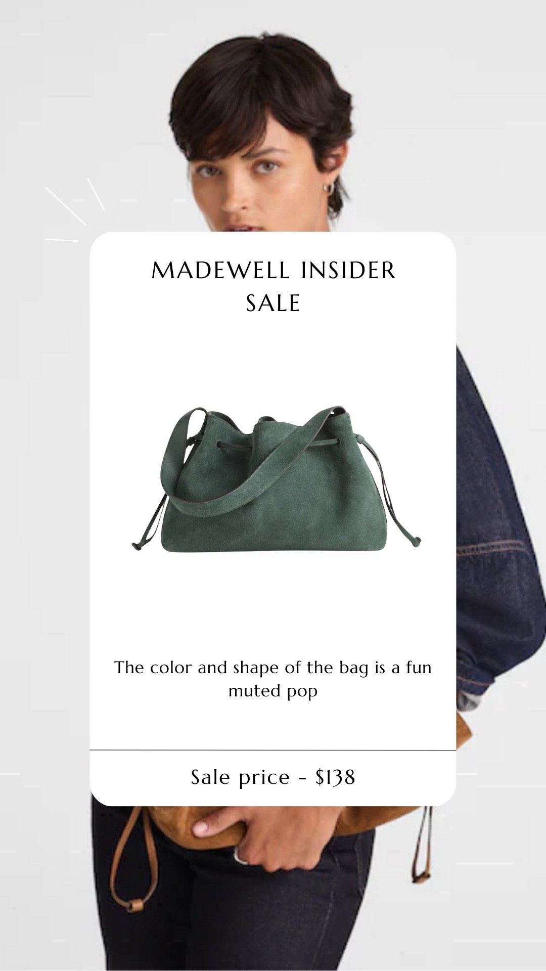 a colorful suede bag perfect for fall . fall outfit. suede hangbad. suede purse. madewell sale. 

 #LTKSaleAlert #LTKItBag