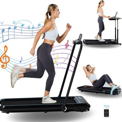 Ksports 3-in-1 Folding Electric Treadmill Exercise Equipment, Home Gym Cardio Strength Training Workout Set w/Ab Mat, Sit Up Strap, & Dual LED Display | Target