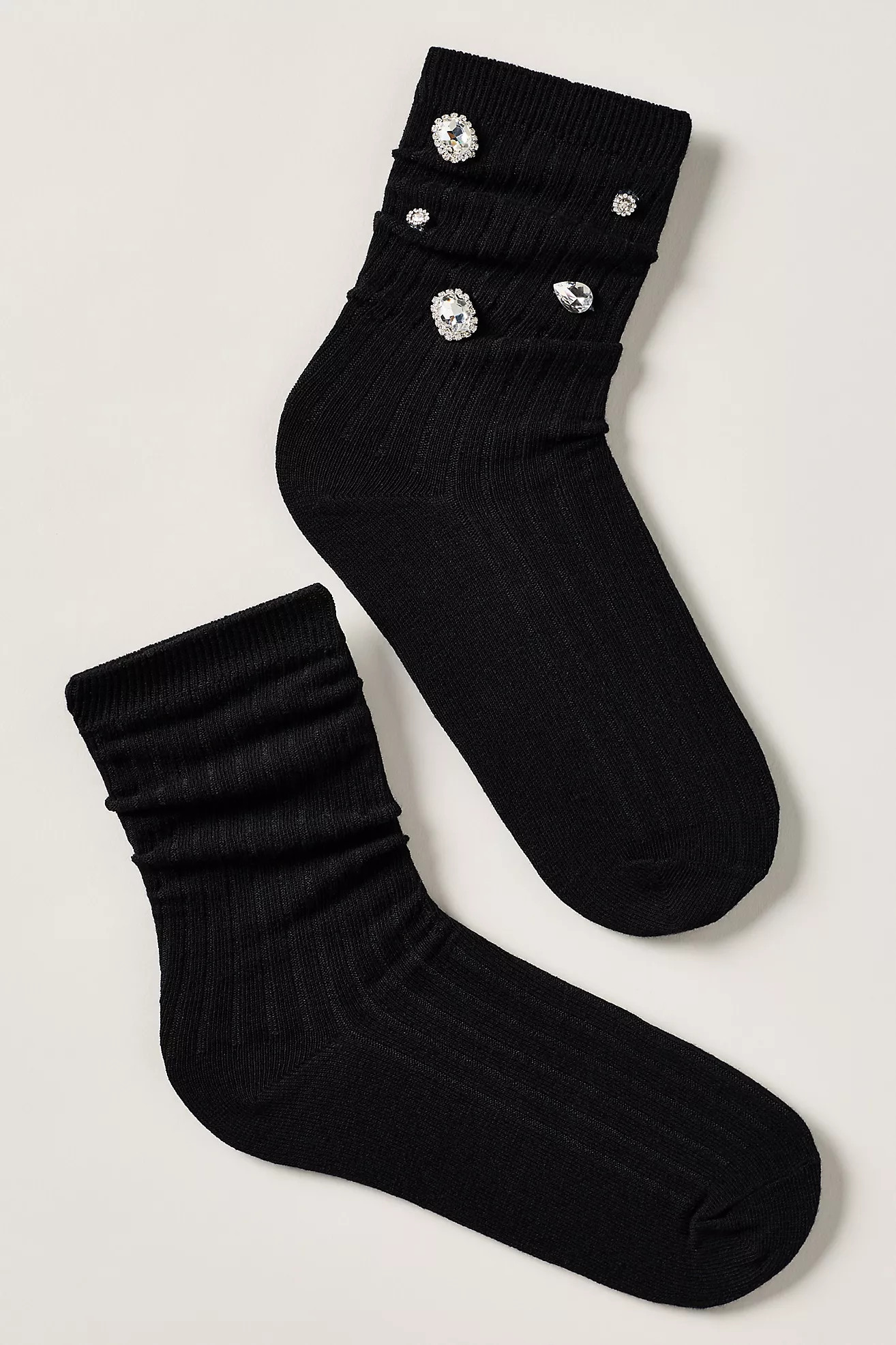 By Anthropologie Gem Stone Embellished Socks | Anthropologie (US)