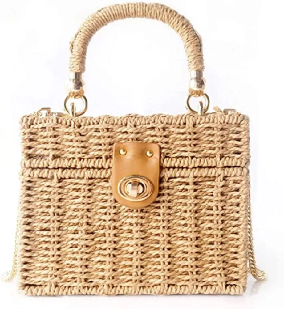 Woven Structured Box Bag, SHEIN USA