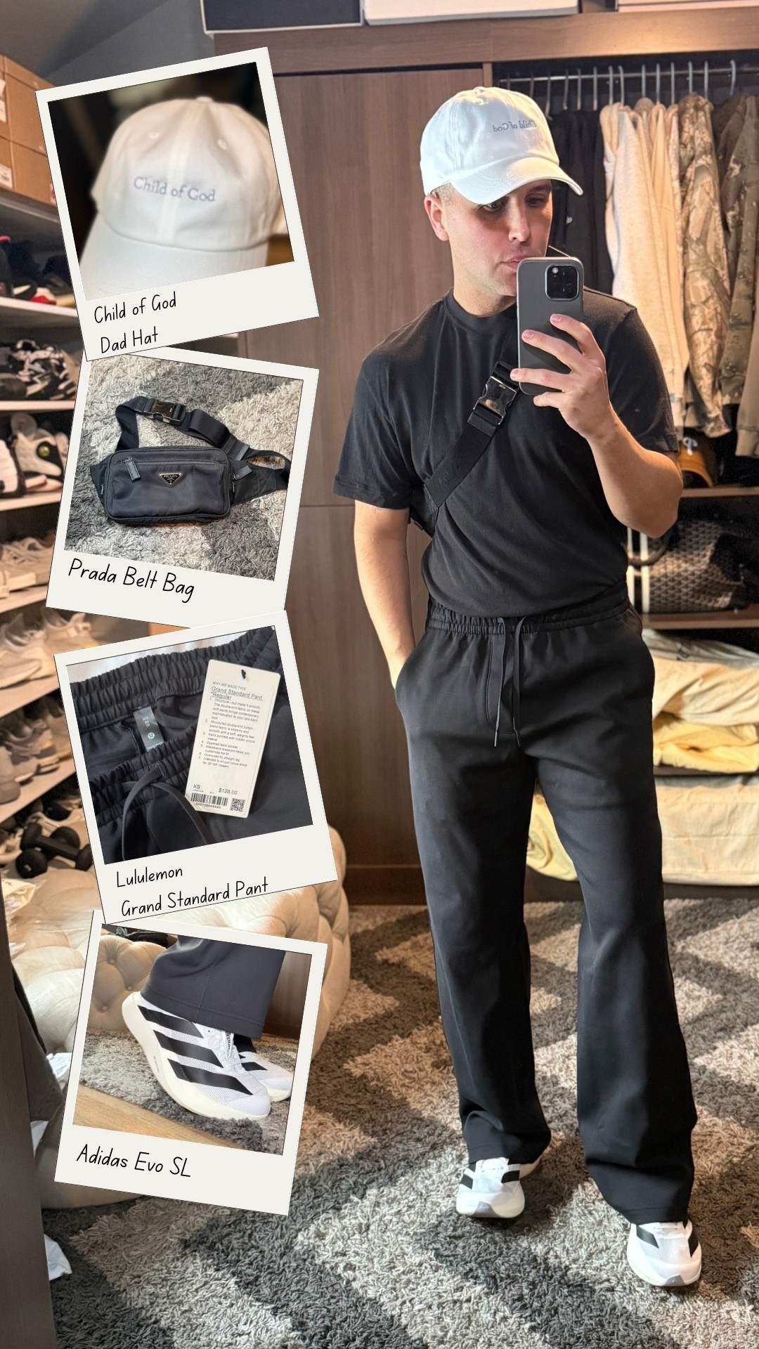 Everyday all black outfit that’s comfortable but still put together. Wearing a fitted black tee with relaxed pants from Lululemon super lightweight and easy to wear all day. Paired with sneakers and a crossbody from Prada to keep it minimal but elevated.
This is one of those go to outfits you can wear anywhere running errands, travel, casual day out, or just when you want to look good without trying too hard.
If you’ve been looking for an easy men’s outfit that always works, this is it.

#mensoutfit #allblackoutfit #mensfashion #casualstyle #menswear #everydaystyle #minimalstyle #athleisure #springoutfit #ltkstyle


#LTKootd #LTKgrwm #LTKMens