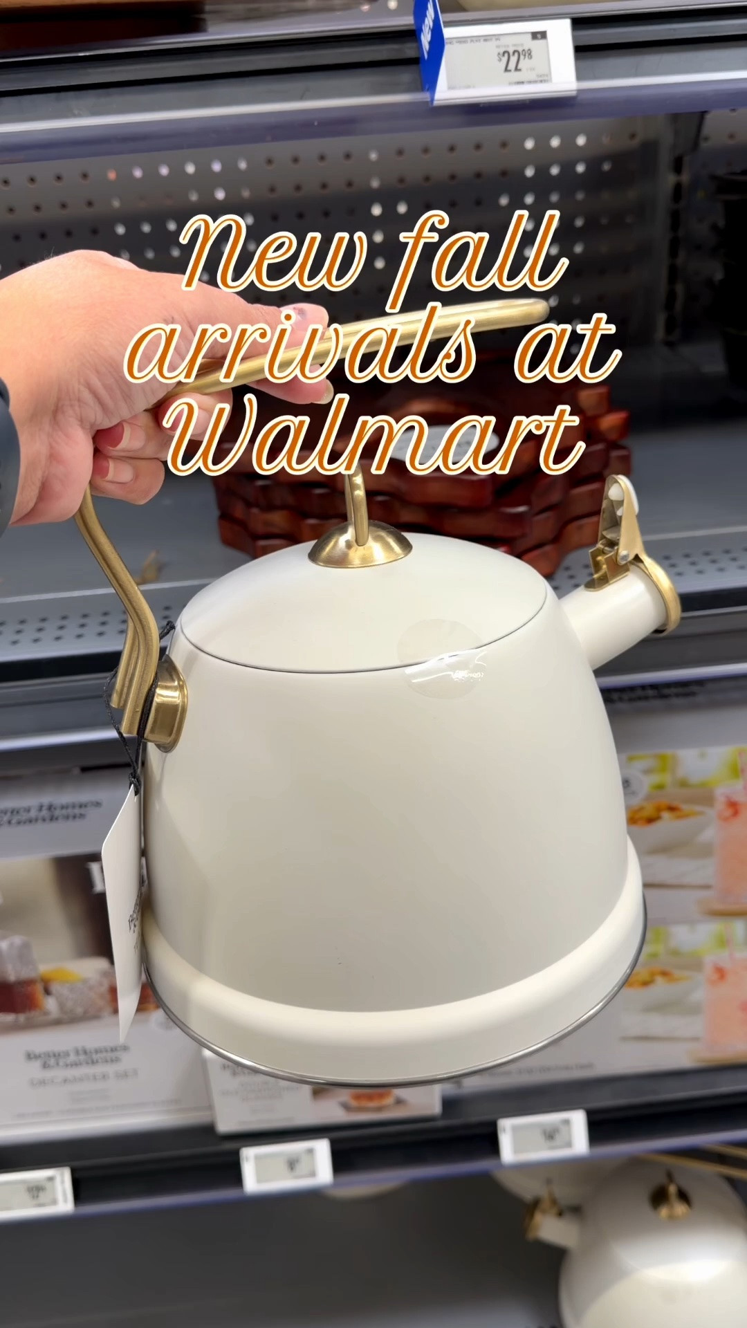 New fall arrivals at Walmart. New cowboy boots, concert season, country concerts. Dishware, new floral tableware, cups, mugs, baking, tea kettle