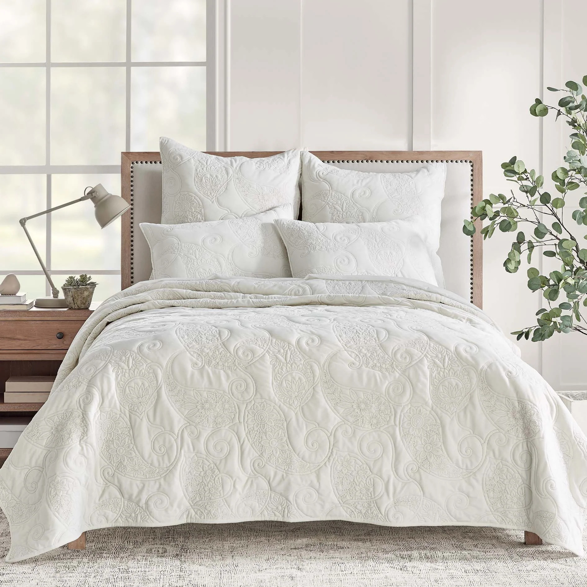 Cream Velvet Quilt Set - Twin/Twin XL | Levtex Home