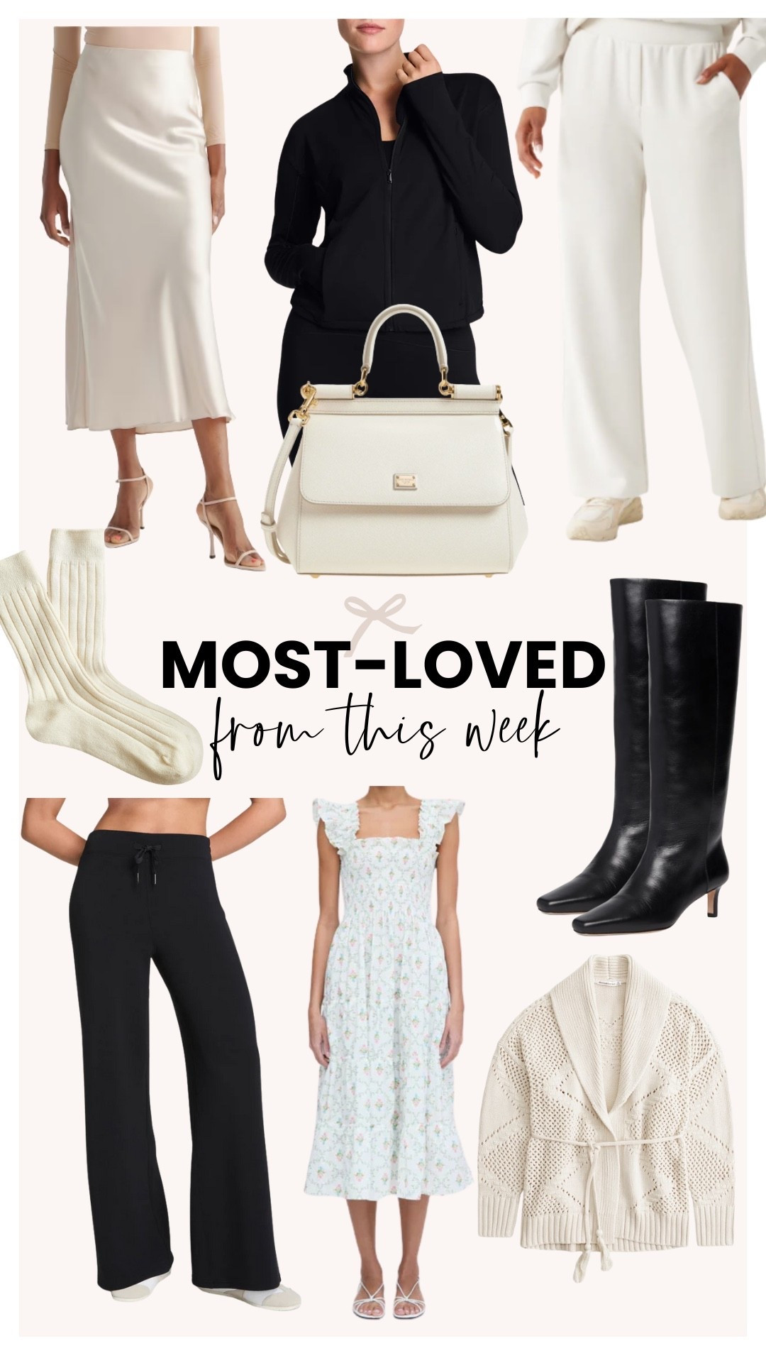 Most loved items from this week! Everyone is loving the hill house dress I shared from my favorite fits of 2025 post. The kitten heel boots, white lounge pants, and Abercrombie sweater are also best sellers from 2025. 

#LTKBeauty #LTKFindsUnder100 #LTKSeasonal