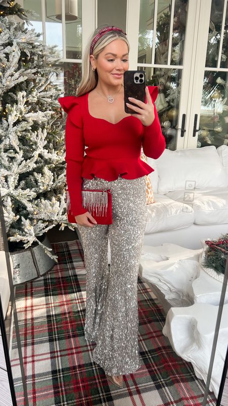 Express holiday try on
Sequin pants 
NYC style


#LTKtravel #LTKGiftGuide #LTKHoliday