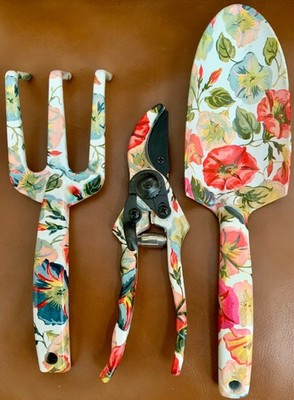 NEW MacKenzie-Childs Morning Glory Gardening Tools 3pc Set | eBay US