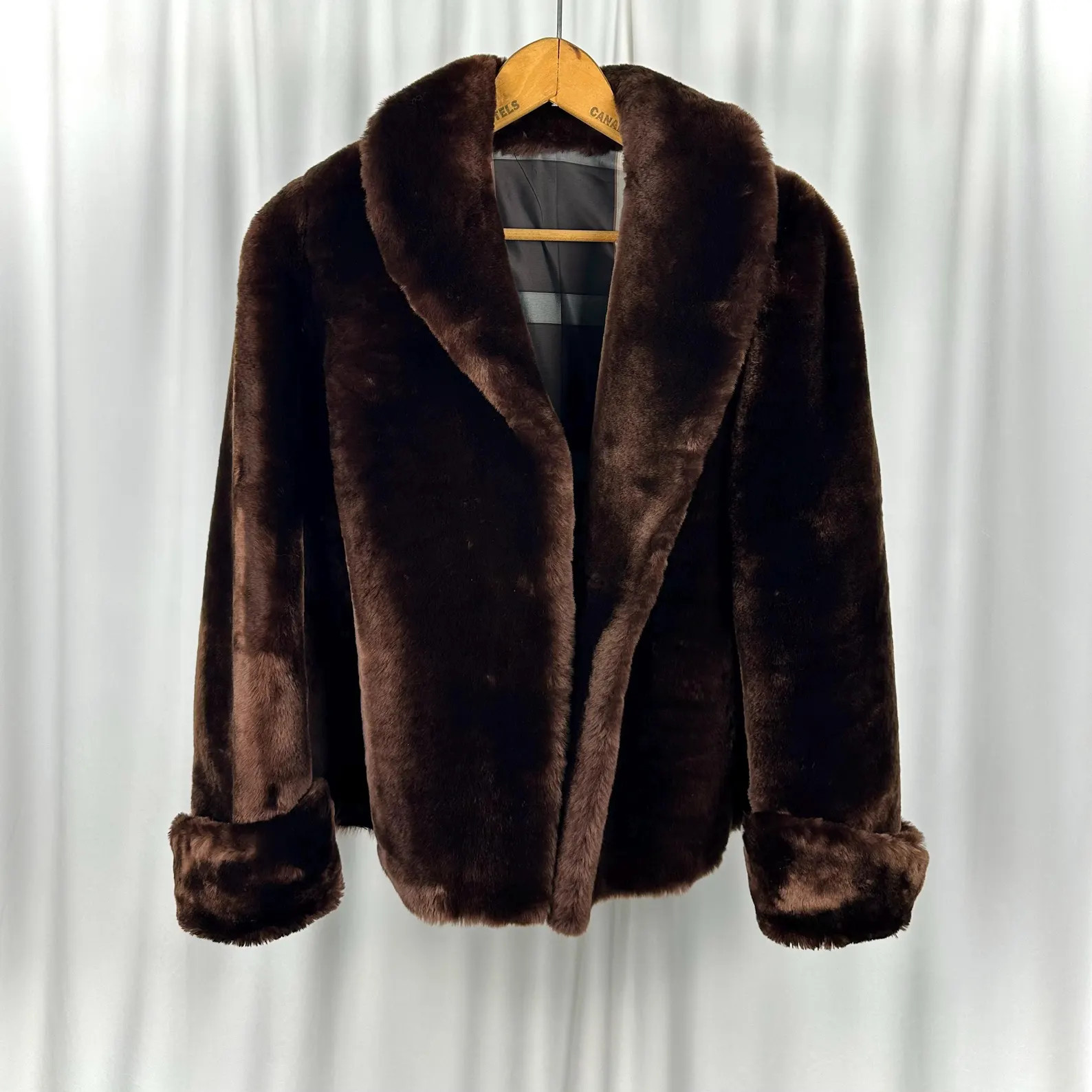 Vintage 1960’s Short Beaver Shearling Fur Coat in Dark Chocolate Brown • Medium - Etsy | Etsy (US)