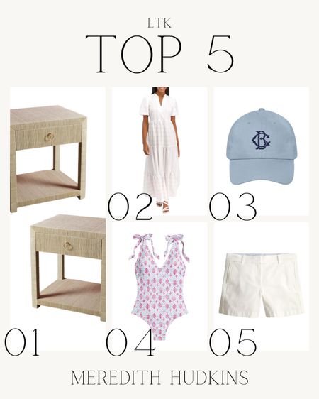 Nightstand, side table, accent table, HomeGoods, Etsy, monogram cap, hat, Belk, white maxi dress, J.Crew factory, one piece swimsuit, women’s swimsuit, swimwear, tiered maxi dress, tie shoulder dress, Serena and lily lumbar pillow, graduation dress, vacation dress, vacation outfit idea, chino shorts, J.Crew, white shorts, pillow cover, preppy, classic, timeless, resort outfit,

#LTKhome #LTKunder100 #LTKsalealert