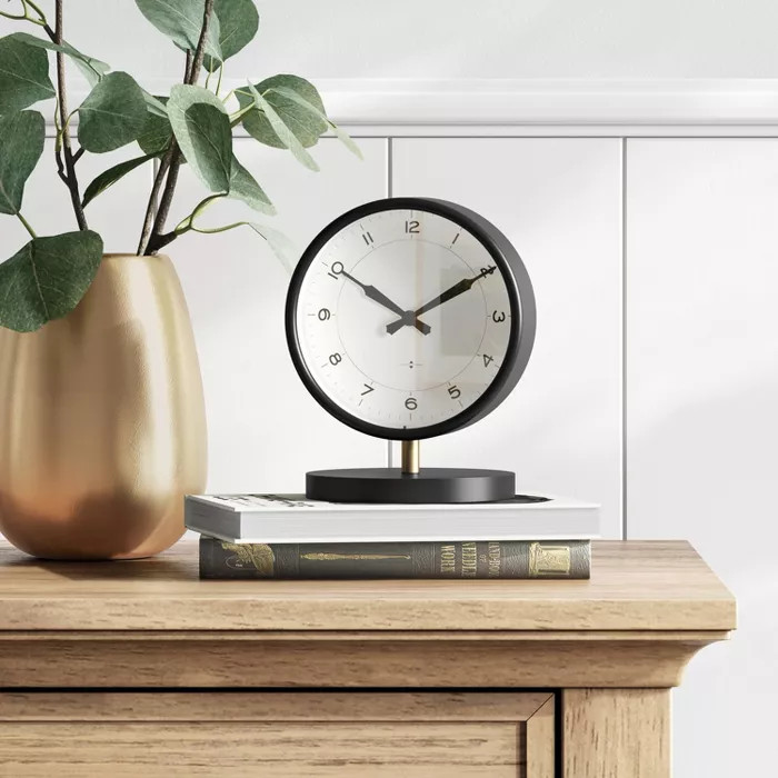 Table Clock Matte Black - Threshold™ | Target