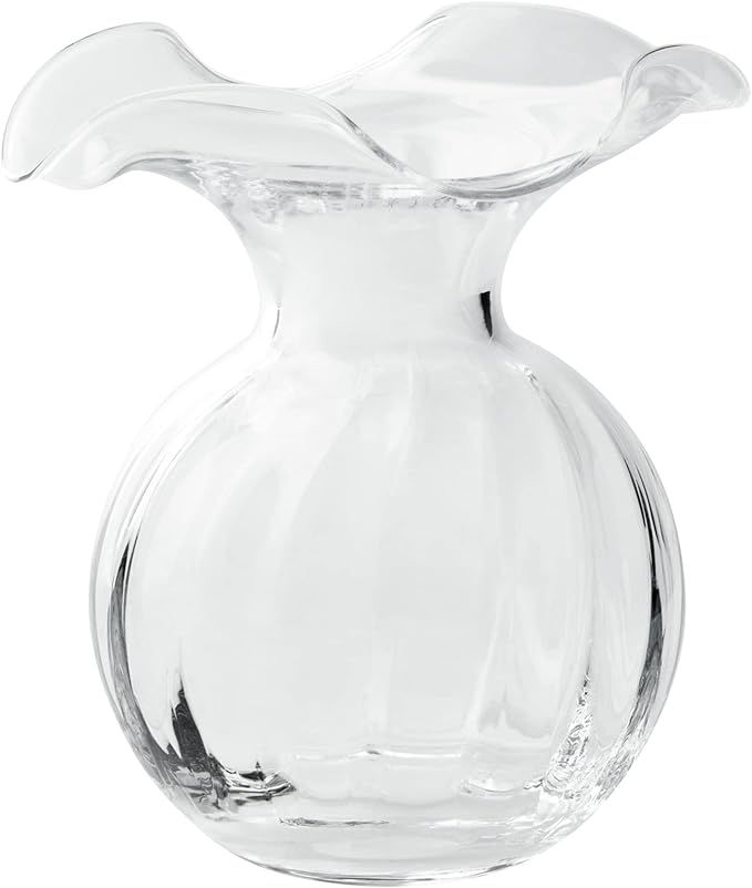 Vietri Italian Hibiscus Mouthblown Glassware Vase Collection (Small, Clear) | Amazon (US)