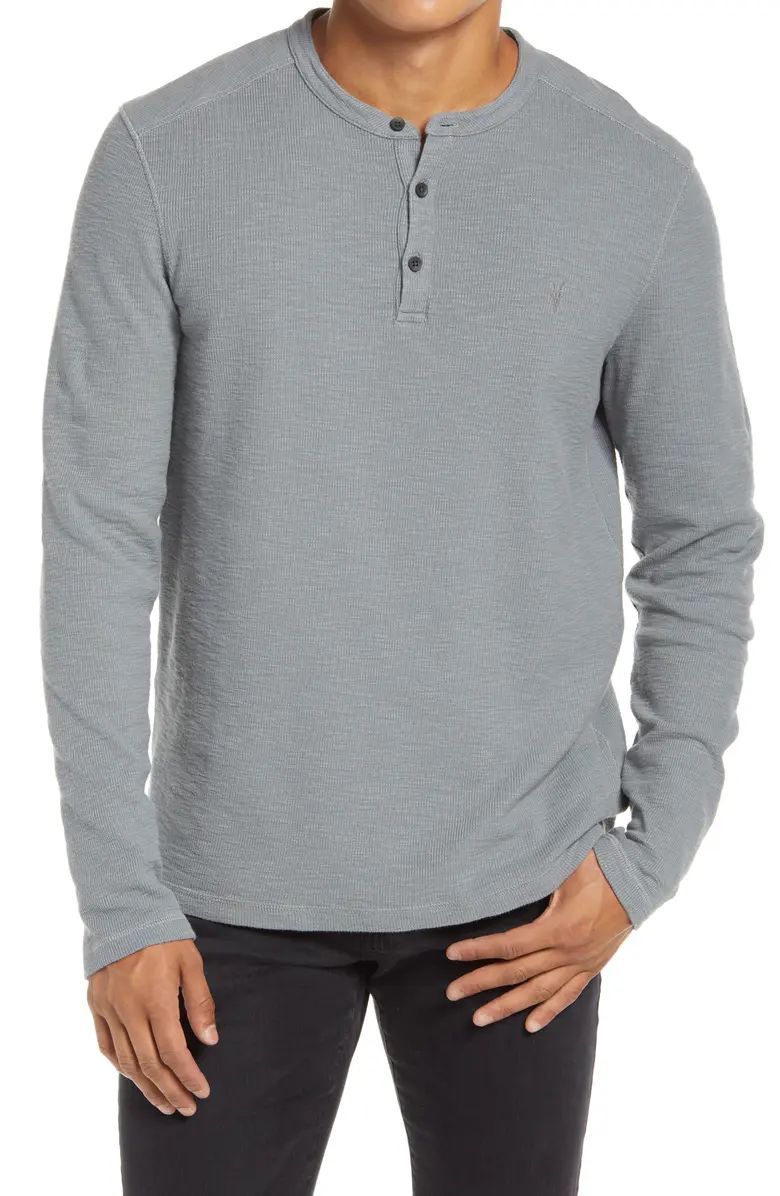 ALLSAINTS Muse Long Sleeve Thermal Henley | Nordstrom | Nordstrom