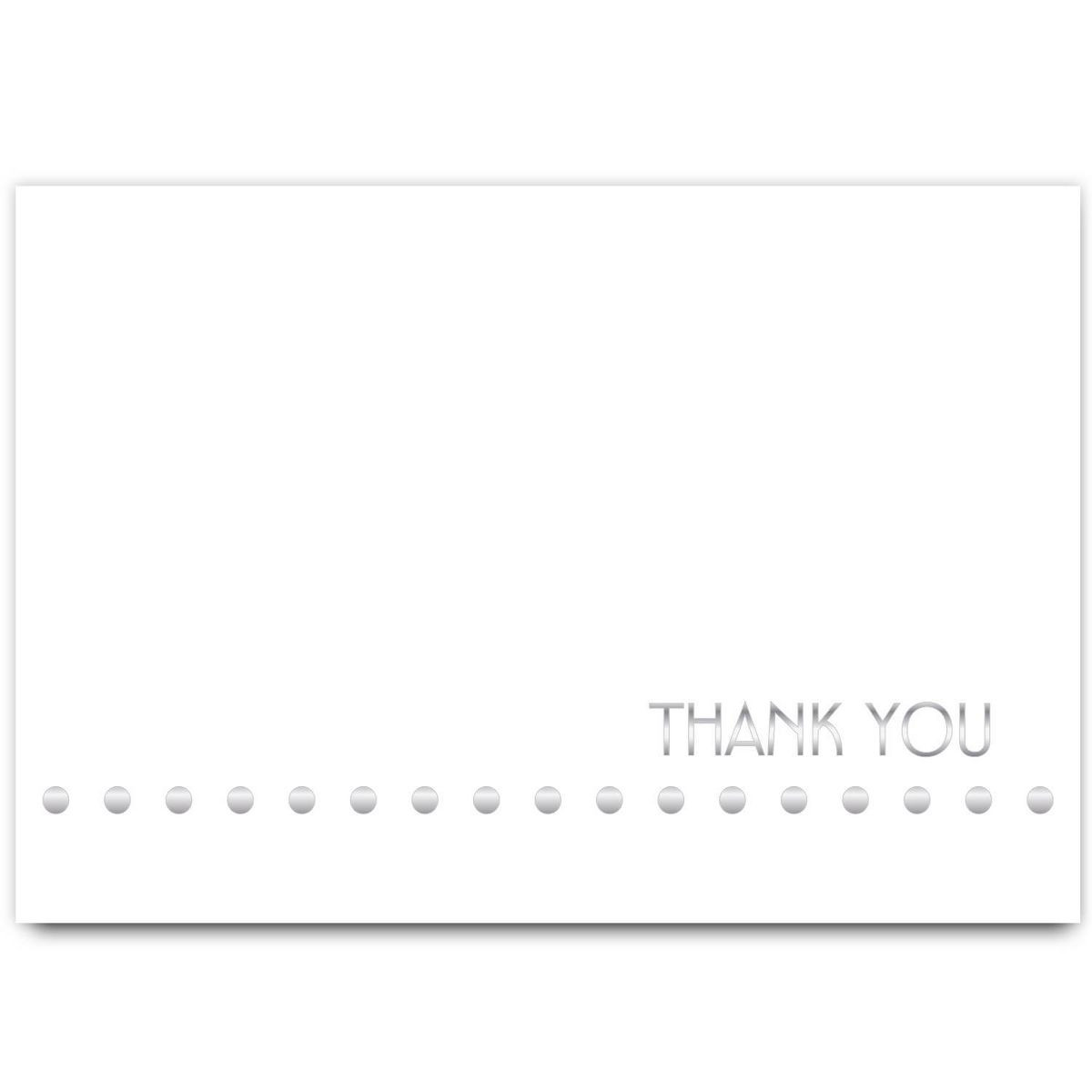 Silver Thank You Cards - 24ct: Great Papers! Boxed Notecards, Foil Lined, Solid Pattern, 5x3.625,... | Target