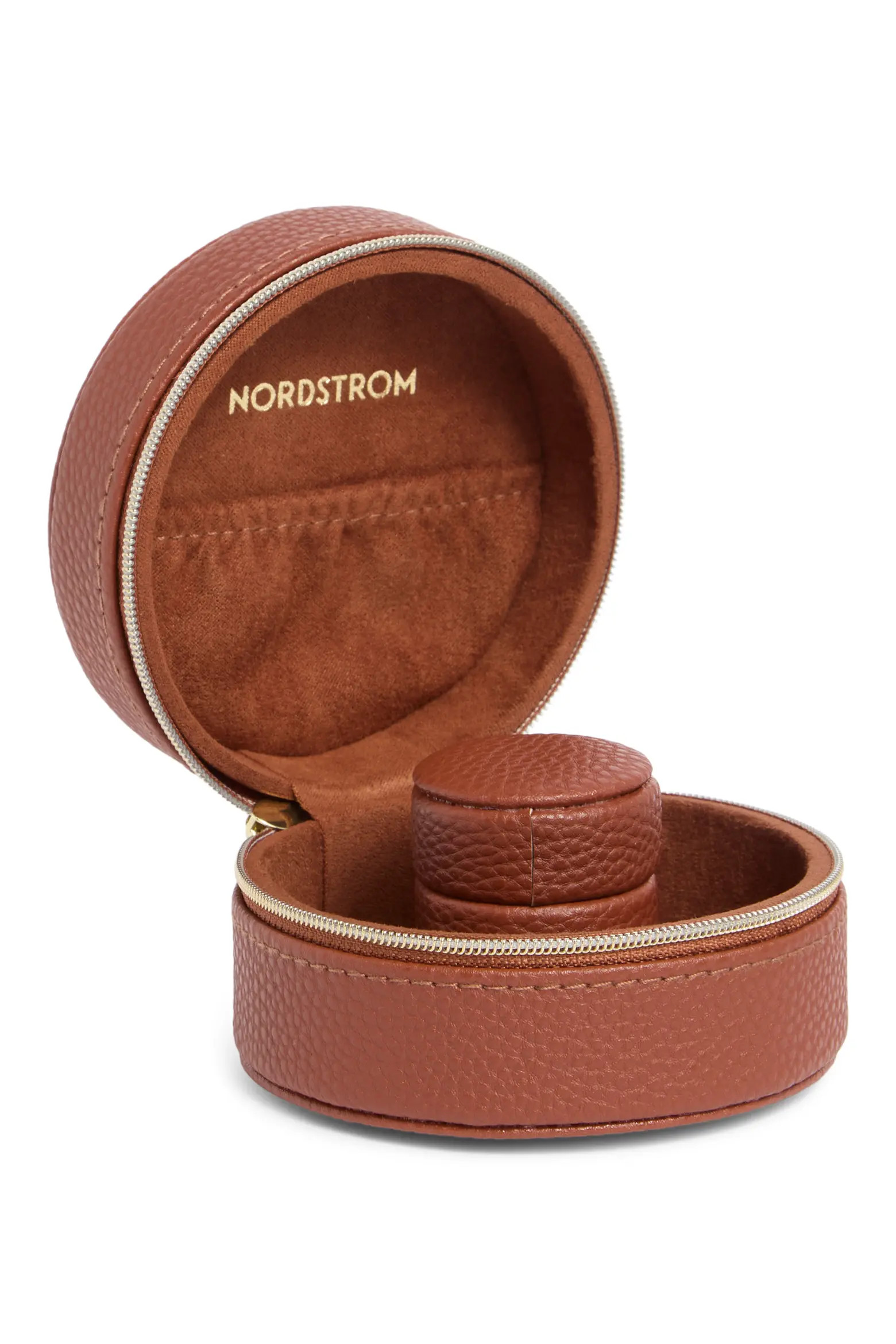 Round Faux Leather Watch Box (Women) | Nordstrom | Nordstrom
