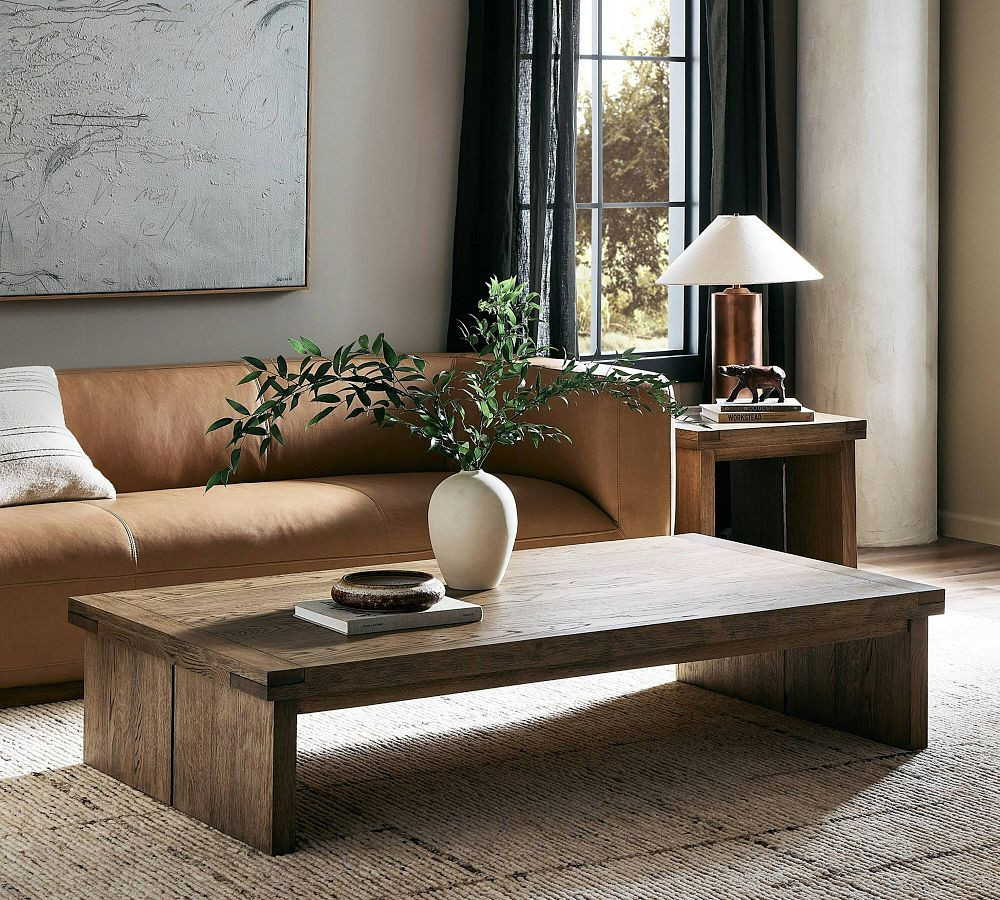 Aspen Rectangular Coffee Table (65") | Pottery Barn (US)