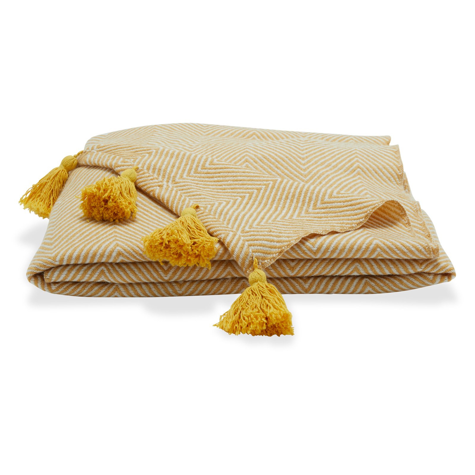 Chevron Pom Decorative Throw by Drew Barrymore Flower Home | Walmart (US)