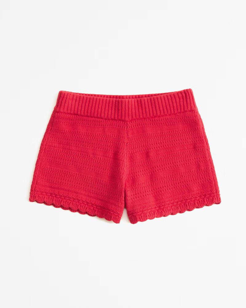 crochet-style shorts | Abercrombie & Fitch (US)