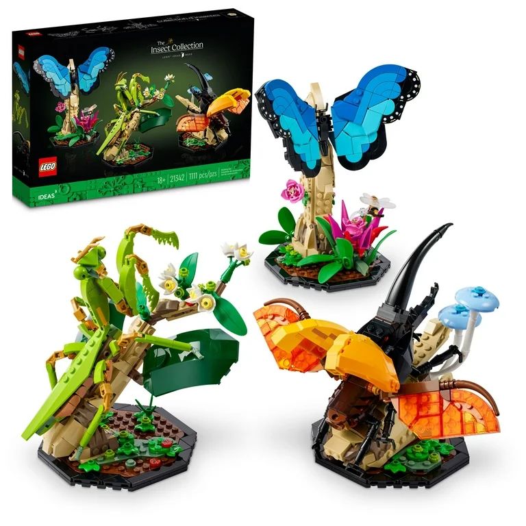 LEGO Ideas The Insect Collection, Fun Gift for Nature Lovers, with Life-Size Blue Morpho Butterfl... | Walmart (US)