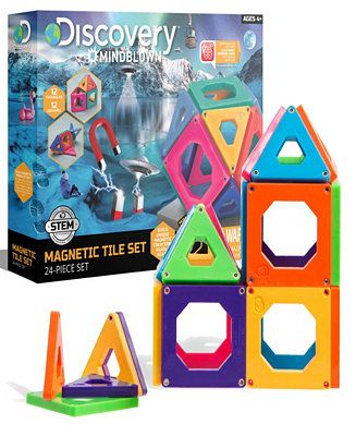 Discovery #MINDBLOWN Magnetic Tile Building Set & Reviews - All Toys - Macy's | Macys (US)