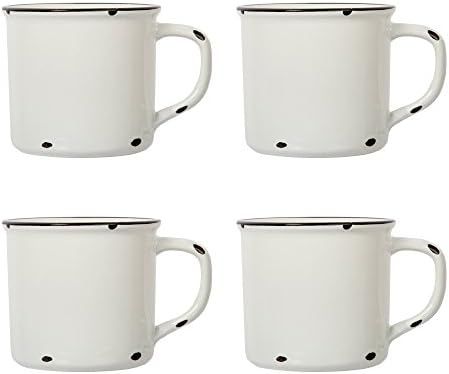 Luciano Housewares Beautiful Distressed Holiday Collection Enamel Coffee Mugs, 15.2 oz, Set of 4 | Amazon (CA)