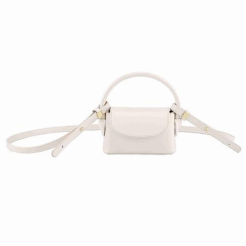 Ayliss Women Mini Purse Bag Mini Top Handle Clutch Crossbody Handbag Coin Cute Purse Lipstick Bag Y2K Accessories Gift (Off White) | Amazon (US)