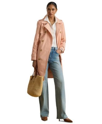 Lauren Ralph Lauren Womens Belted Water Resistant Trench Coat P Xs Xxl | Macy's