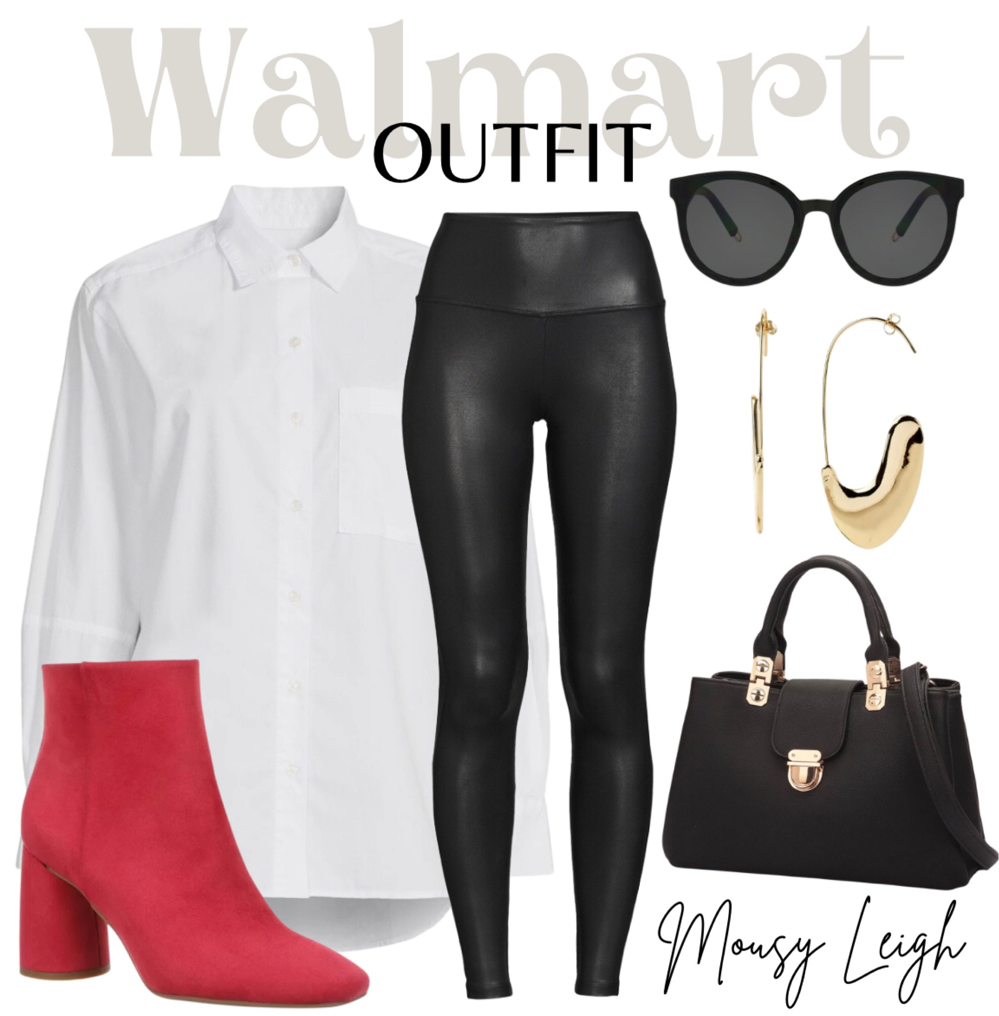 Walmart style!! Featuring new release booties, and best selling faux leather leggings! 

walmart, walmart finds, walmart find, walmart fall, found it at walmart, walmart style, walmart fashion, walmart outfit, walmart look, outfit, ootd, inpso, bag, tote, backpack, belt bag, shoulder bag, hand bag, tote bag, oversized bag, mini bag, sunglasses, earrings, statement earrings, faux leather leggings, leggings, black leggings, dress shirt, button down shirt, workwear, work, outfit, workwear outfit, workwear style, workwear fashion, workwear inspo, work outfit, work style, fall, fall style, fall outfit, fall outfit idea, fall outfit inspo, fall outfit inspiration, fall look, fall fashions fall tops, fall shirts, flannel, hooded flannel, crew sweaters, sweaters, long sleeves, pullovers, boots, fall boots, winter boots, fall shoes, winter shoes, fall, winter, fall shoe style, winter shoe style, 

#LTKshoecrush #LTKstyletip #LTKFind