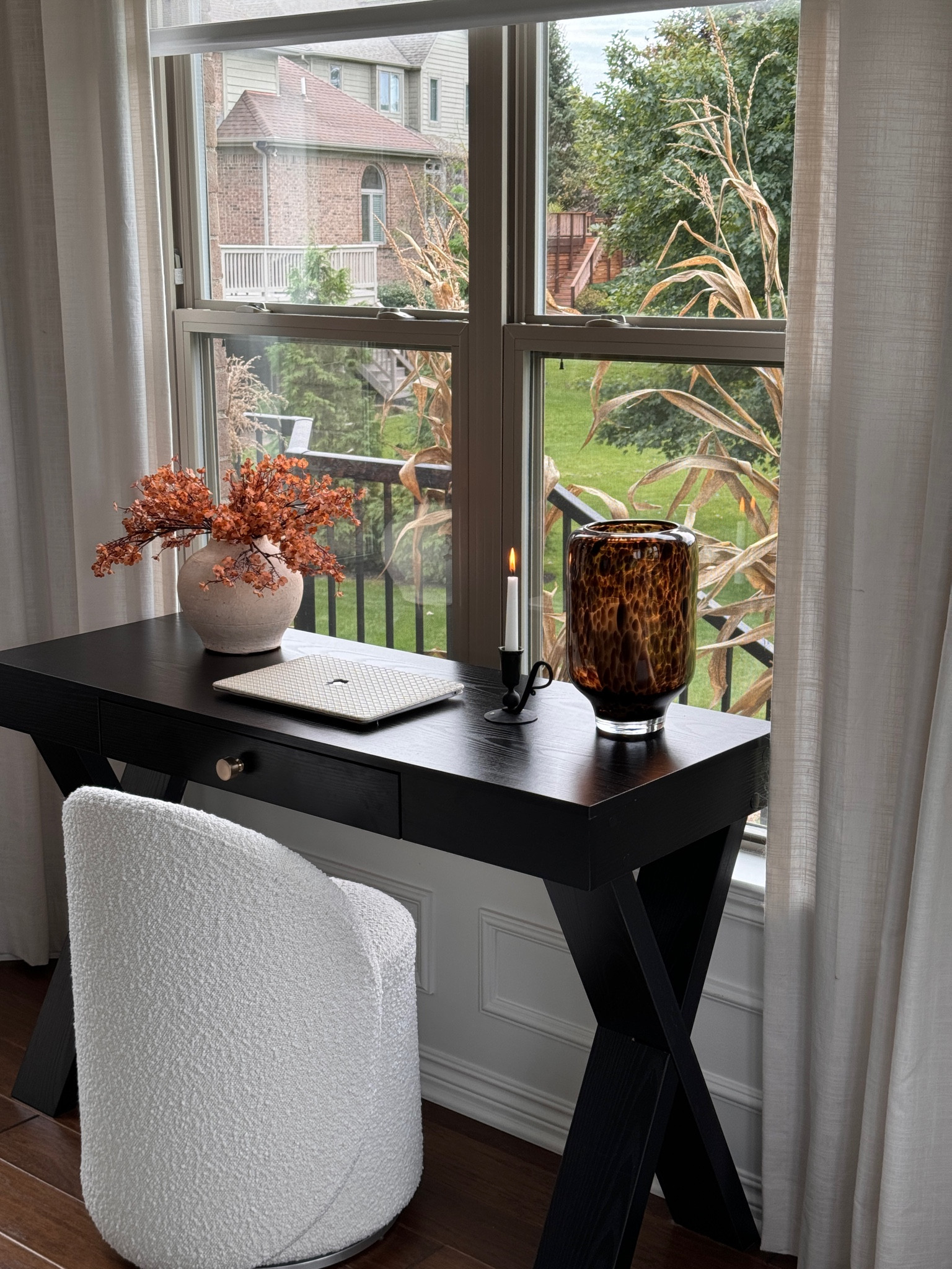 Set up a make-shift desk area, so I can enjoy the view outside when working. 🫶🏻

Shop Way Day in-store and online - up to 80% off plus fast and free shipping. Sale ends 10/7. #wayfairpartner #wayfair @wayfair

#LTKHome #LTKSaleAlert #LTKSeasonal