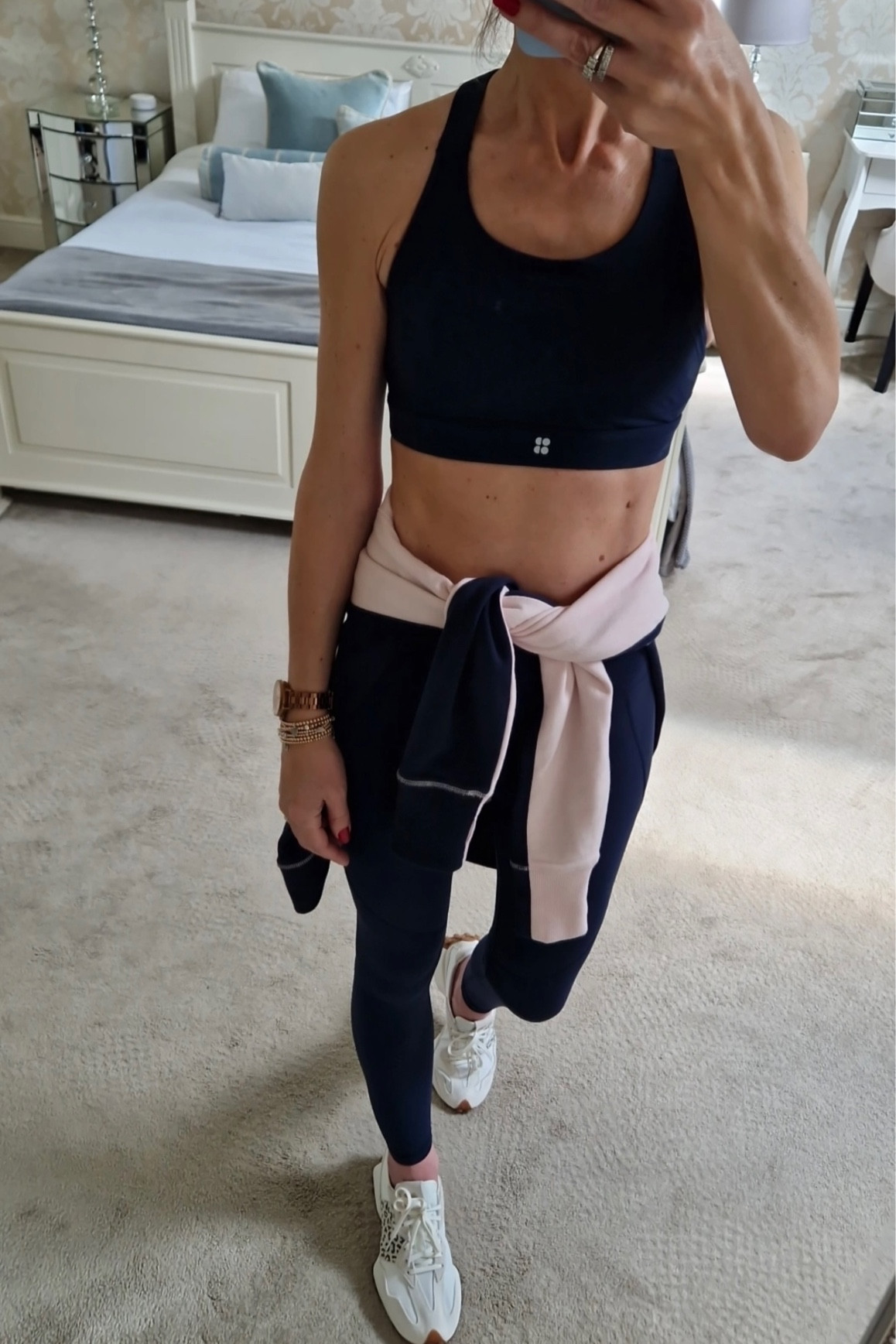 Sweaty Betty, Gym, Gym wear, Athleisure, longline hoody, Navy Gym leggings, Work out, Navy Sports Bra, New Balance Trainers 

#LTKfit #LTKeurope #LTKstyletip