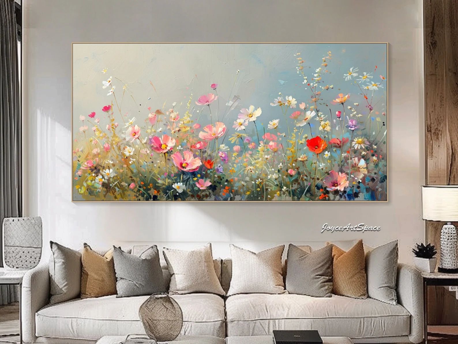Original Enchanting Flower Painting on Canvas Flower Abstract Oil Painting Textured Oil Painting ... | Etsy (US)
