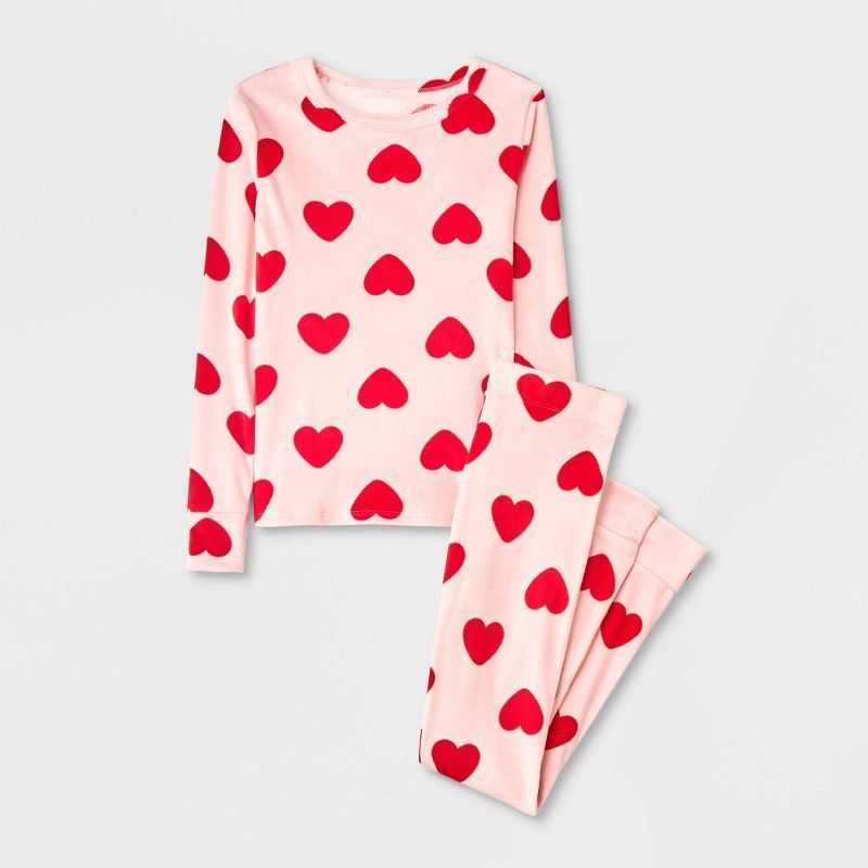Girls' 2pc Long Sleeve Snuggly Soft Pajama Set - Cat & Jack™ | Target